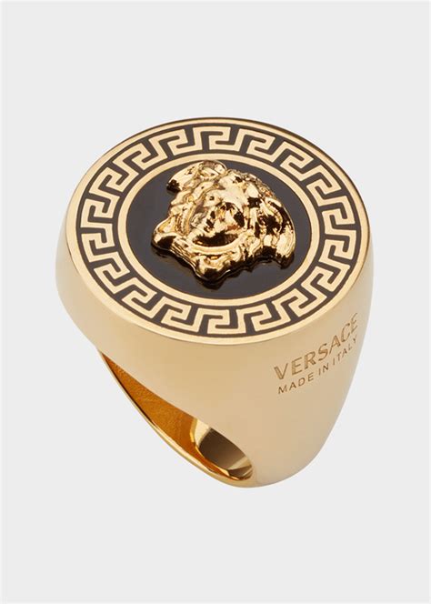 chevaliere homme versace prix|Chevalière La Maschera en multicolore – Versace .